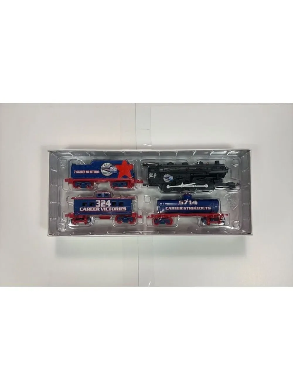 Vintage 1998 Nolan Ryan Limited Edition HO Scale Diecast 4 Car Tribute Train Set